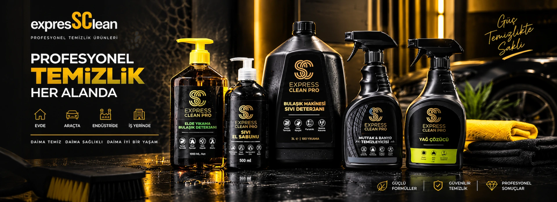 SC Express Clean profesyonel temizlik ürünleri